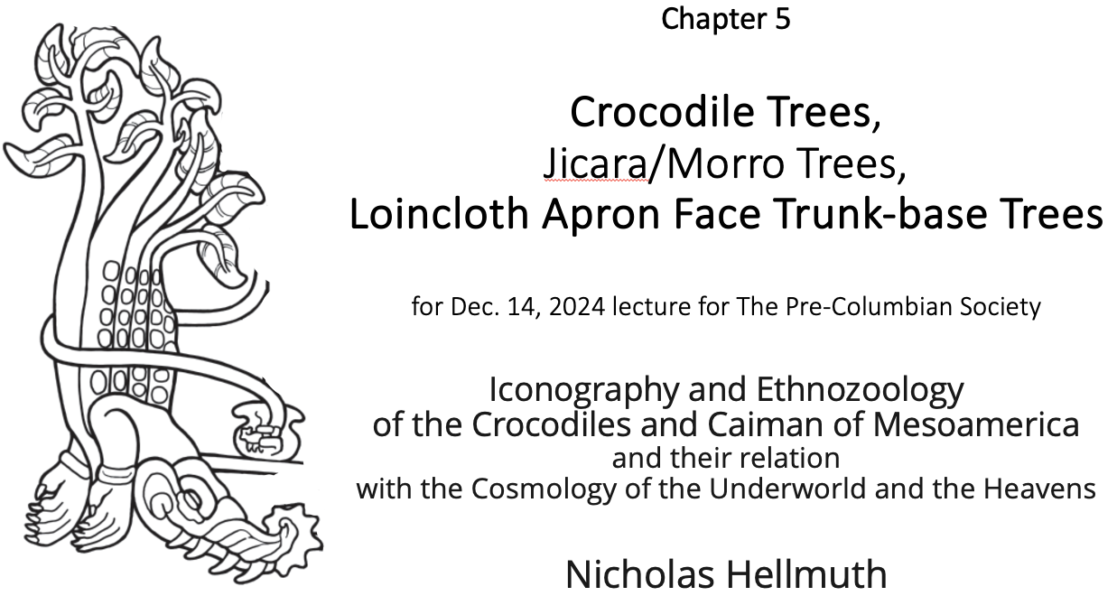 Crocodile-in-water-Maya-Iconography-lecture-Nicholas-HellmuthSky-Band-Nicholas-Hellmuth-FLAAR-Sept-2024